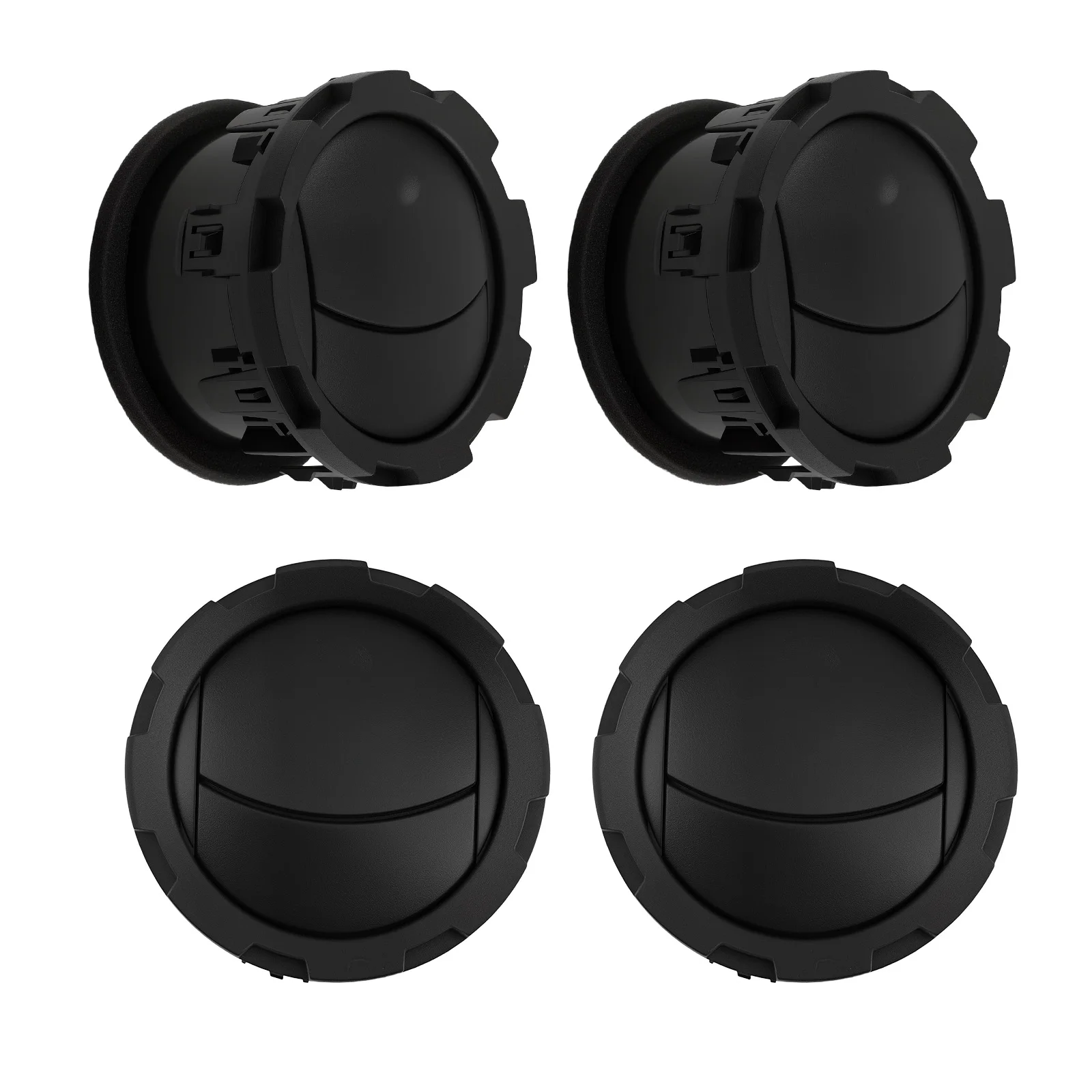 

Комплект вентиляционных решеток для Ford F-250 F-350 F-450 BC3Z19893AA, черный, набор из 4 штук