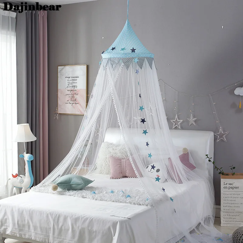 Baby Room Mosquito Net Kid bed curtain canopy Round Crib Netting bed tent baldachin Decoration girl bedroom accessories