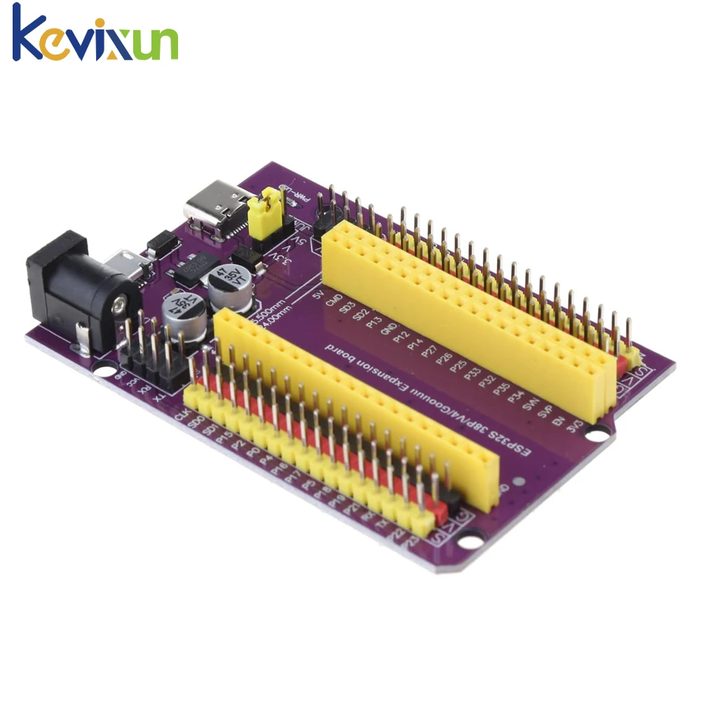 ESP32 ESP32S 38PIN Purple Expansion Board Equipped with CP2102 ESP32-DevKitC-32 ESP-WROOM-32 Development Board