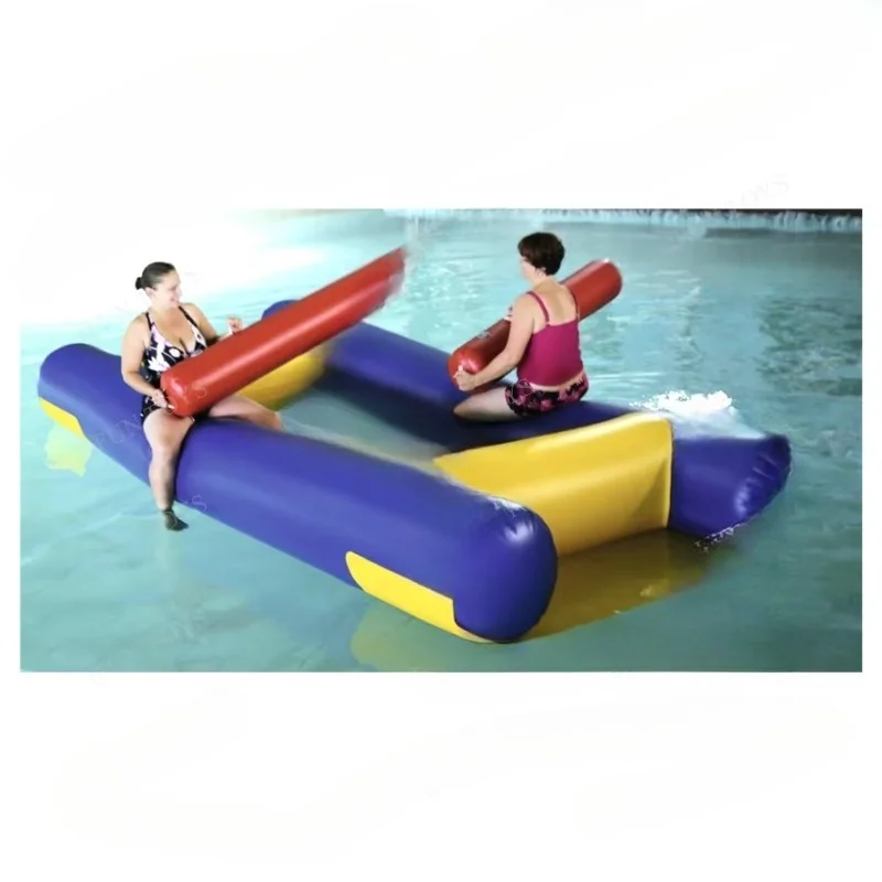 Water play equipment Giant logs Water play challenge Inflatable water attracts adults Giant logs