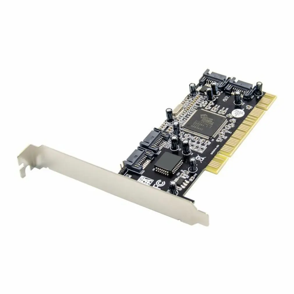 

PCI Expansion Card 4 Ports SATA Sil3114 Chipset RAID Sata Conversion Card PCI To SATA Conversion Card Dropshipping Wholesale