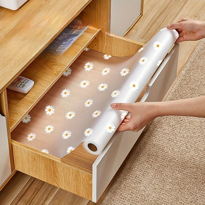 1 Rolle 30x45cm Haushalts-Trennmatte, Rutschfeste Wasserdichte EVA-Schrankmatte für Küche, Kühlschrank und Schubladen
