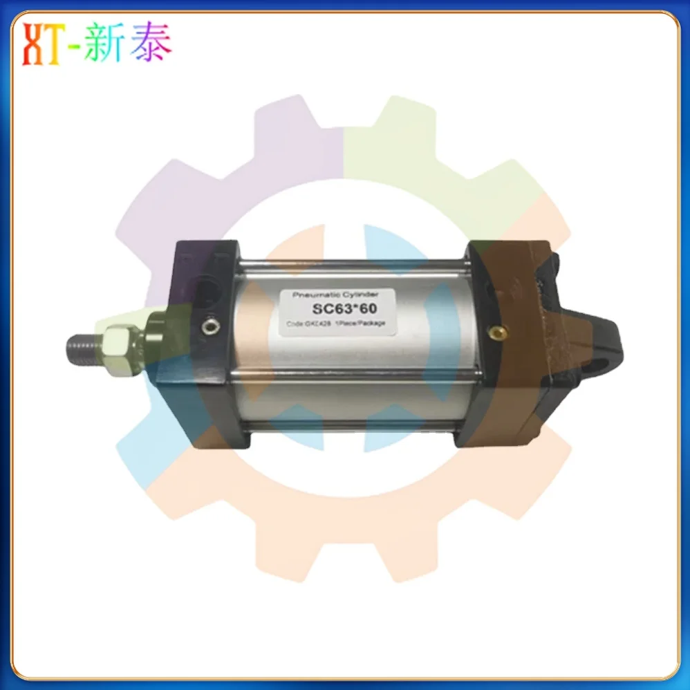 Printing Machine Spare Parts Sc Series Standard Air Cylinder Double Acting Adjustable Stroke Sc63*60 Pneumatic Cylinder