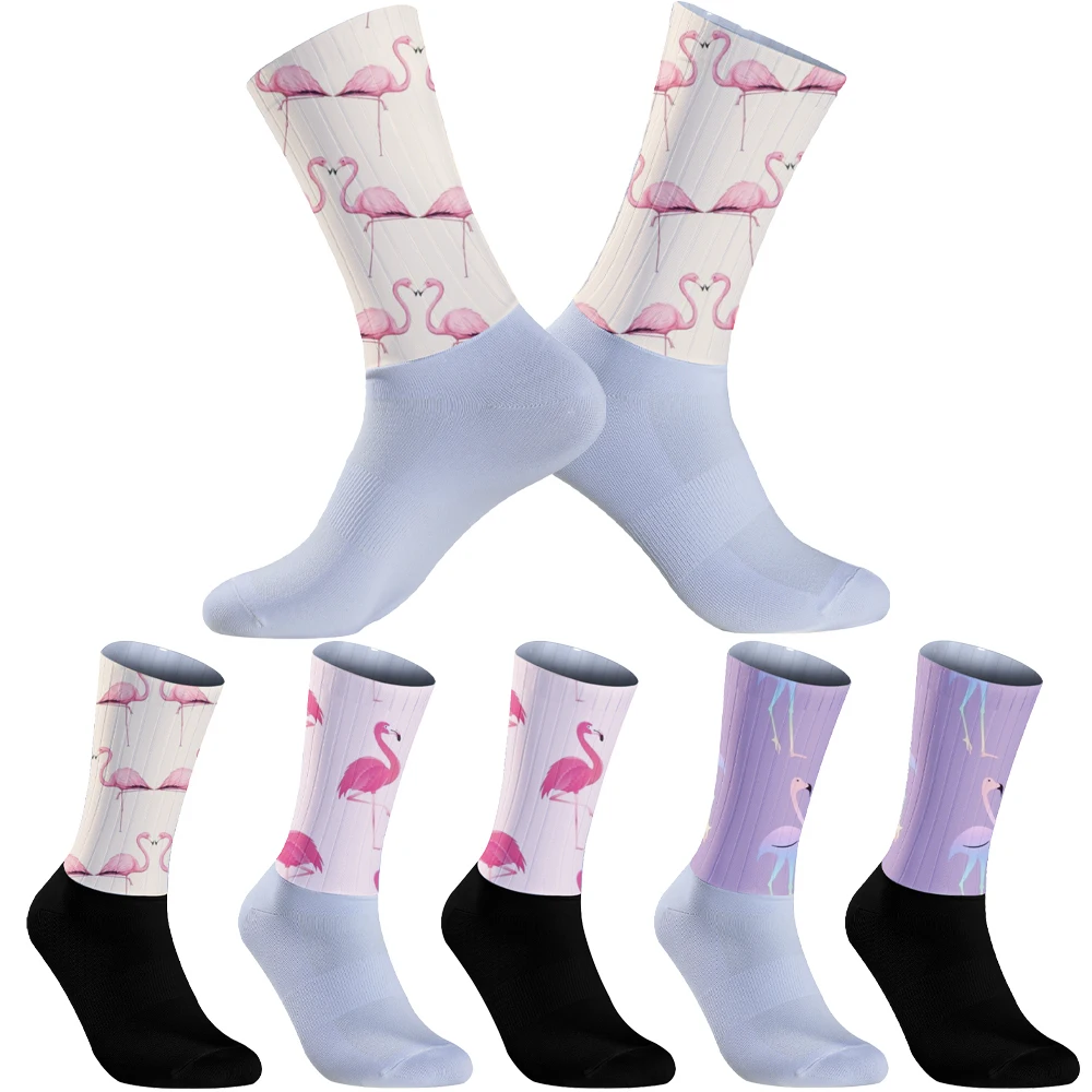 Calcetines de carreras para hombre, ropa deportiva para exteriores, calcetines de ciclismo para mujer, calcetines para bicicleta MTB, calcetines transpirables para bicicleta