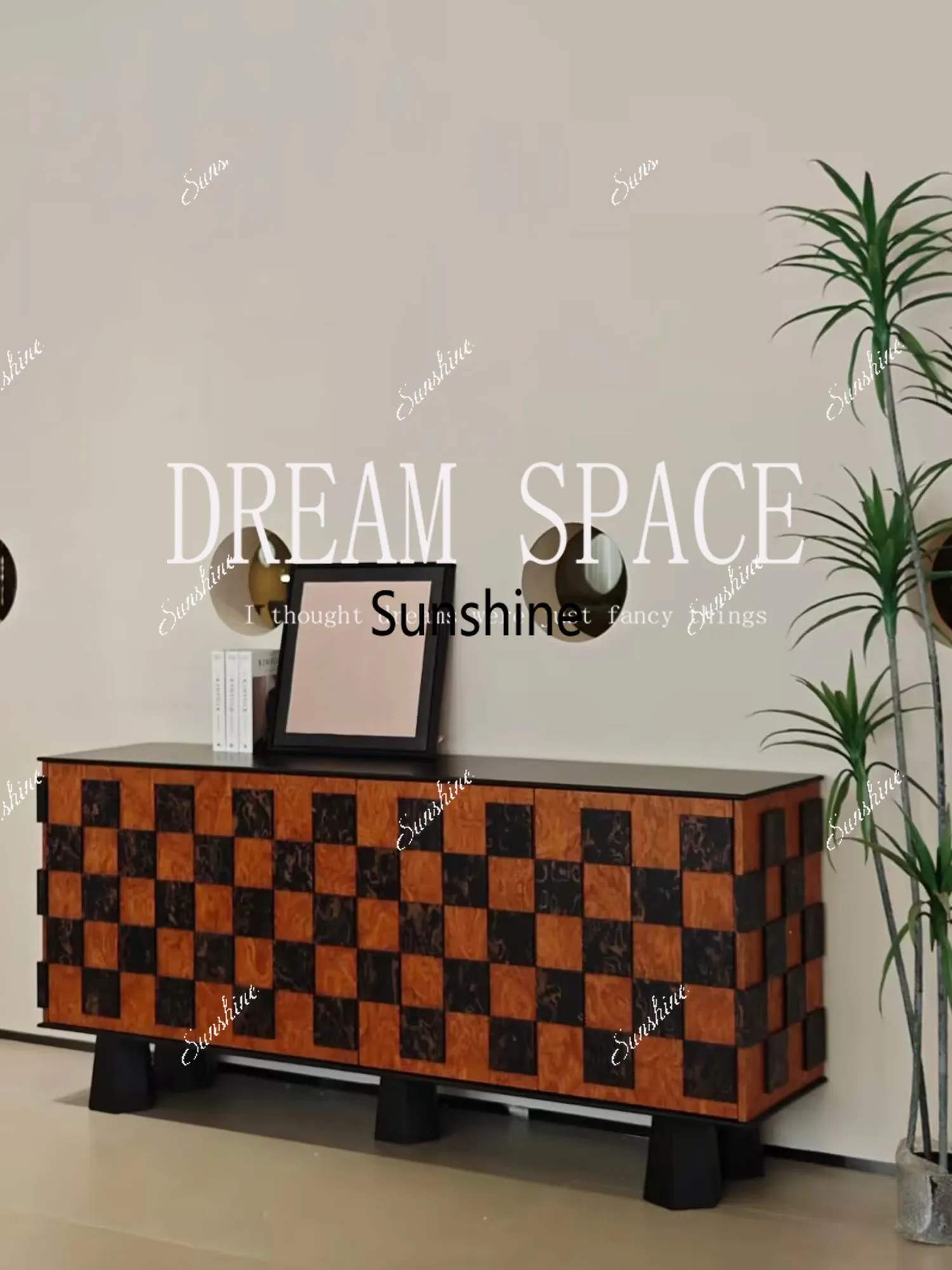 

Medieval home locker solid wood creative parquet entrance