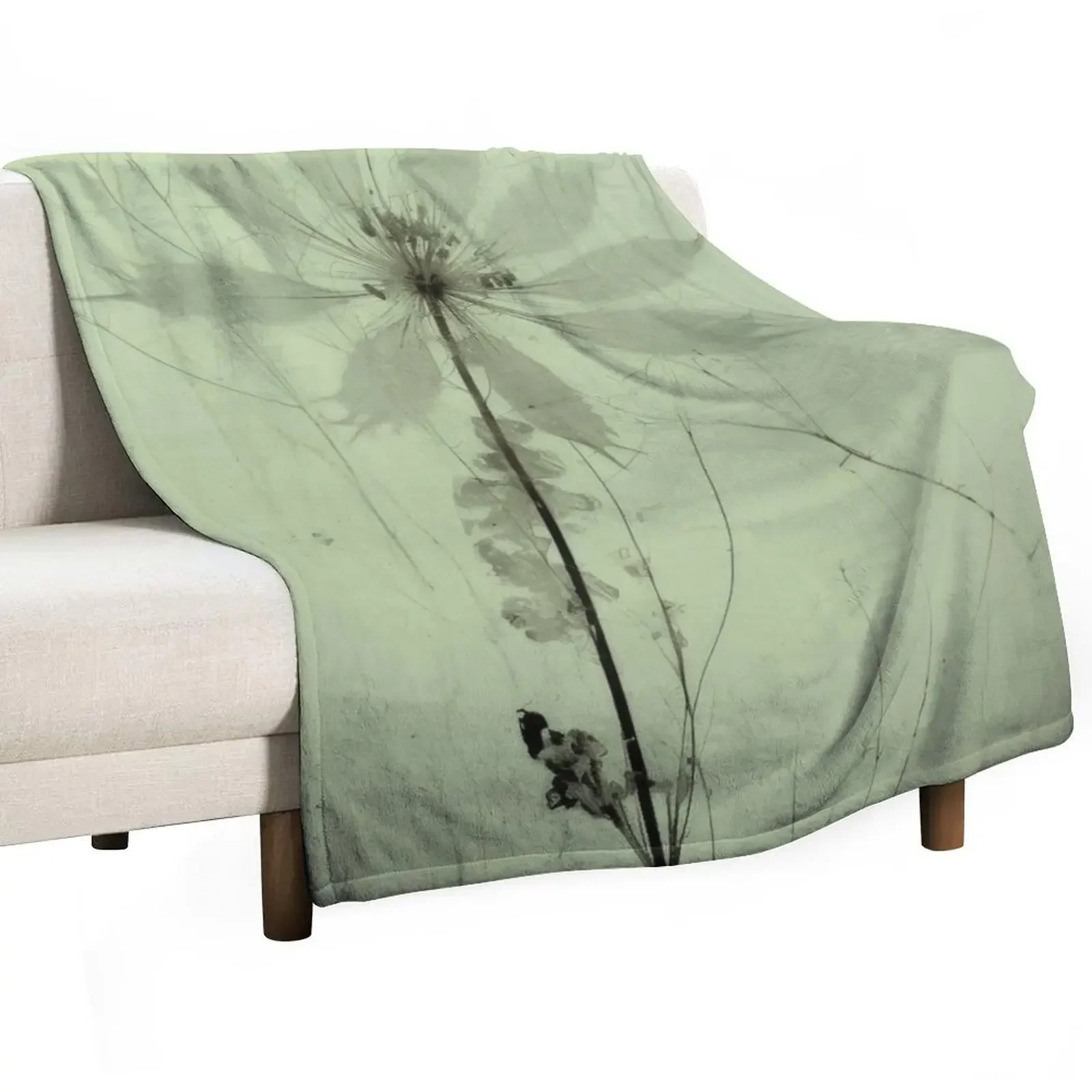 

Floral photogram colour Throw Blanket Bed linens Decorative Beds Heavy Flannels Blankets