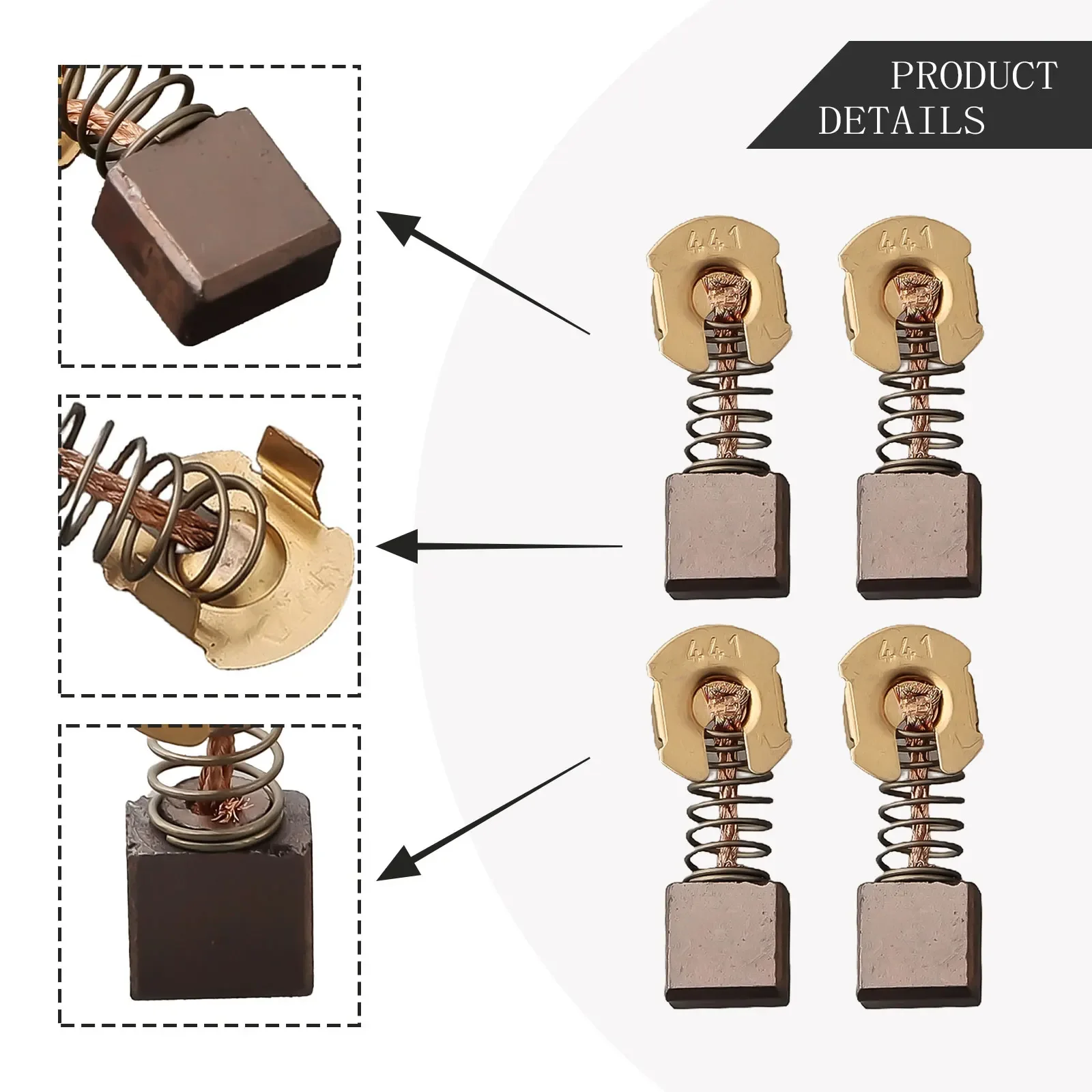 Replacement Carbon Brushes For Circular Saw 4334D 5621RD BHR202 BHR241 BHS630 BJR181 BJR182 BJR240 BKP180 (4pcs)