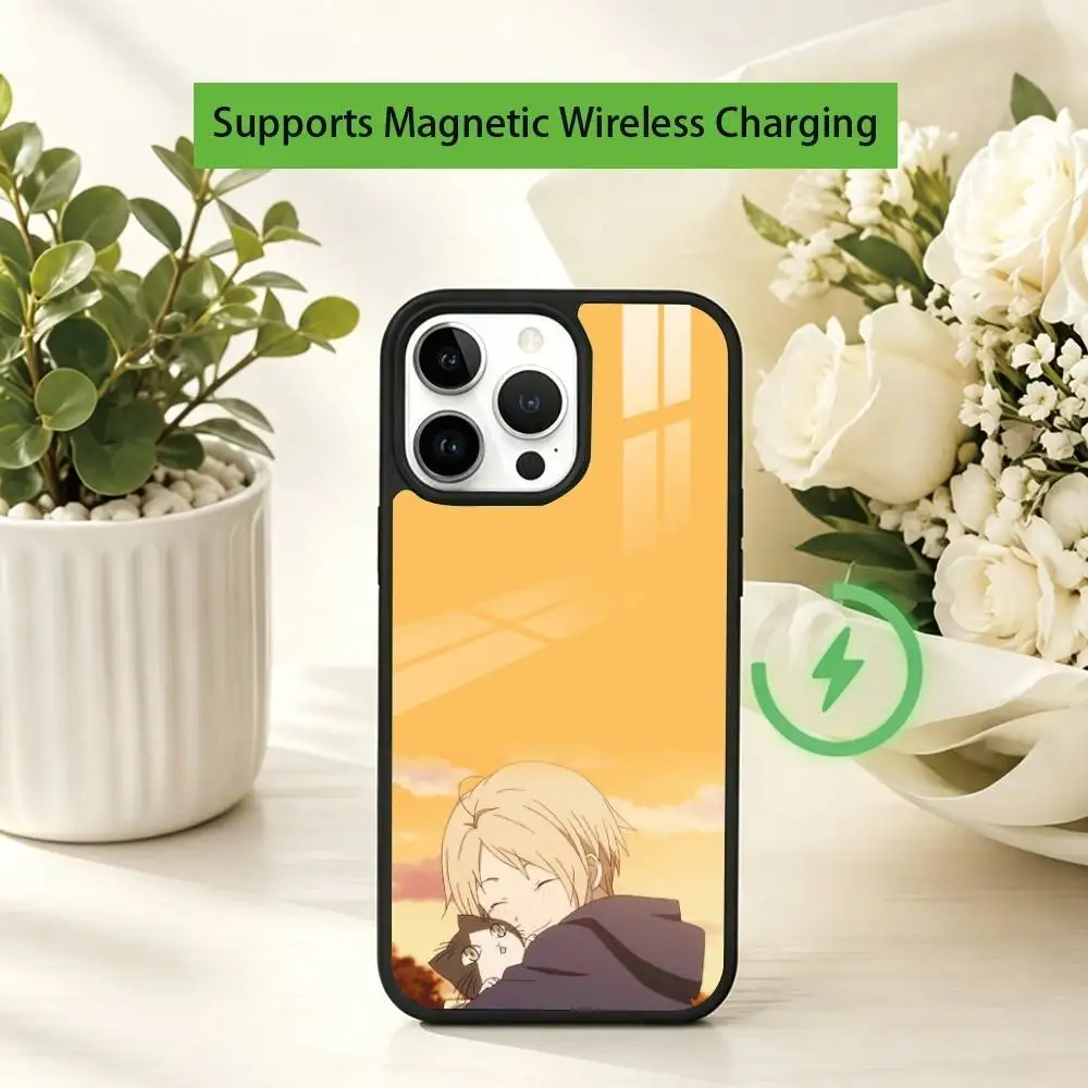 Anime Natsume's Book of Friends Phone Case For iPhone17,16,15,14,13,12,11 Plus,Pro Supports Magnetic Wireless Charging