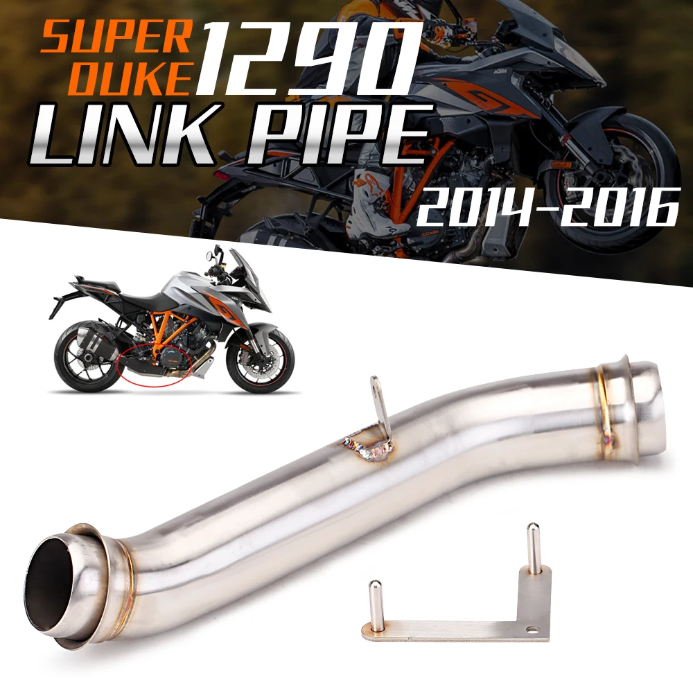 

Suitable for 1290 Super Duke R 2014-2016 Escape Catalyst Remove Exhaust Pipe Motorcycle Exhaust Muffler Connecting Pipe