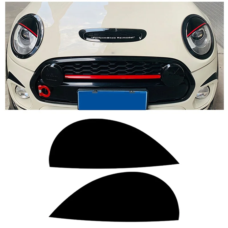 

Hot Selling-4X Car Headlights Eyebrows Eyelids Cover Eyelash Head Light Lamp Stickers For MINI Cooper F54 F55 F56 F57 R55 R56,4X