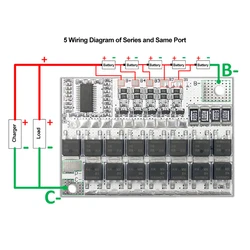 3S 4S 5S 100A 3.2V Lithium Iron Phosphate Lithium Battery Ternary Lithium Battery Protection Circuit Board with Balance Charging