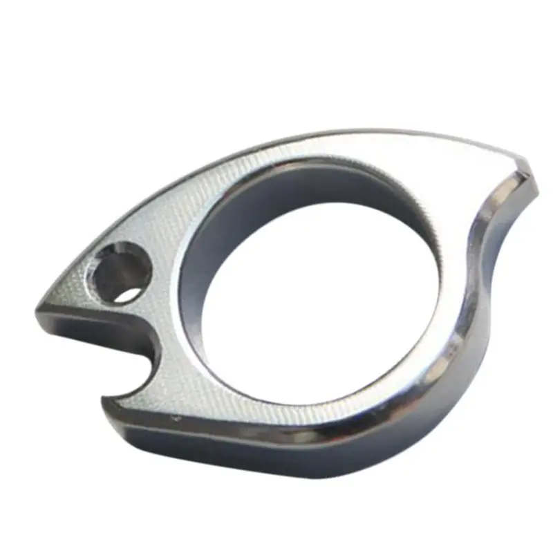 Outdoor Portable EDC Multifunctional Small Fish Ring TC4 Titanium Alloy Bottle Opener Key Pendant Tools