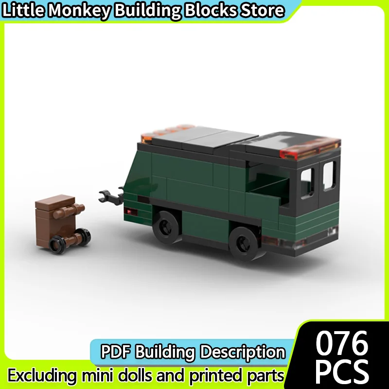 

City Car Model MOC Building Bricks Garbage Collector Truck Modular Technology Children Holiday Gifts Assemble Toys Suit