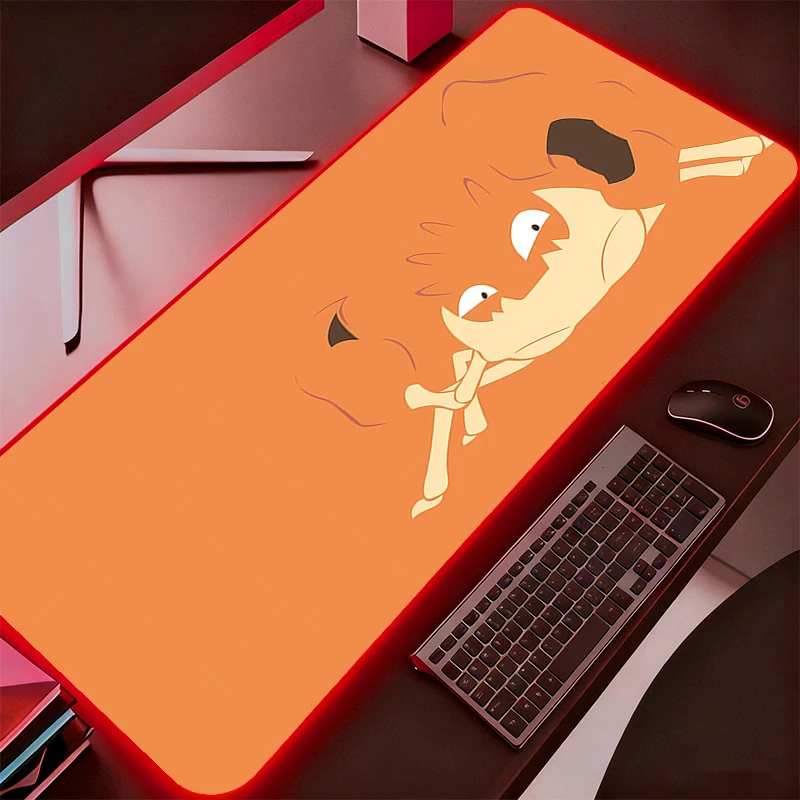 

Computer Backlight Mouse Pad RGB Gaming MousePad Large LED Gamer Keyboard Pad XXL PC Pokemon Pikachu Desk Mat Tapis Souris