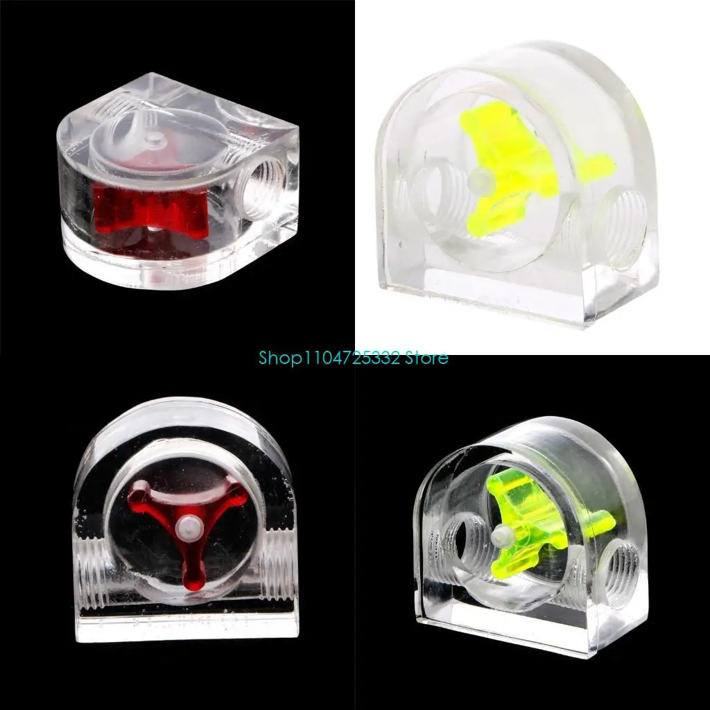 

P5EA Расходомер воды для ПК G1/4 Резьба Компьютерный расходомер водяного охлаждения, 8 Индикатор расхода рабочего колеса для ПК