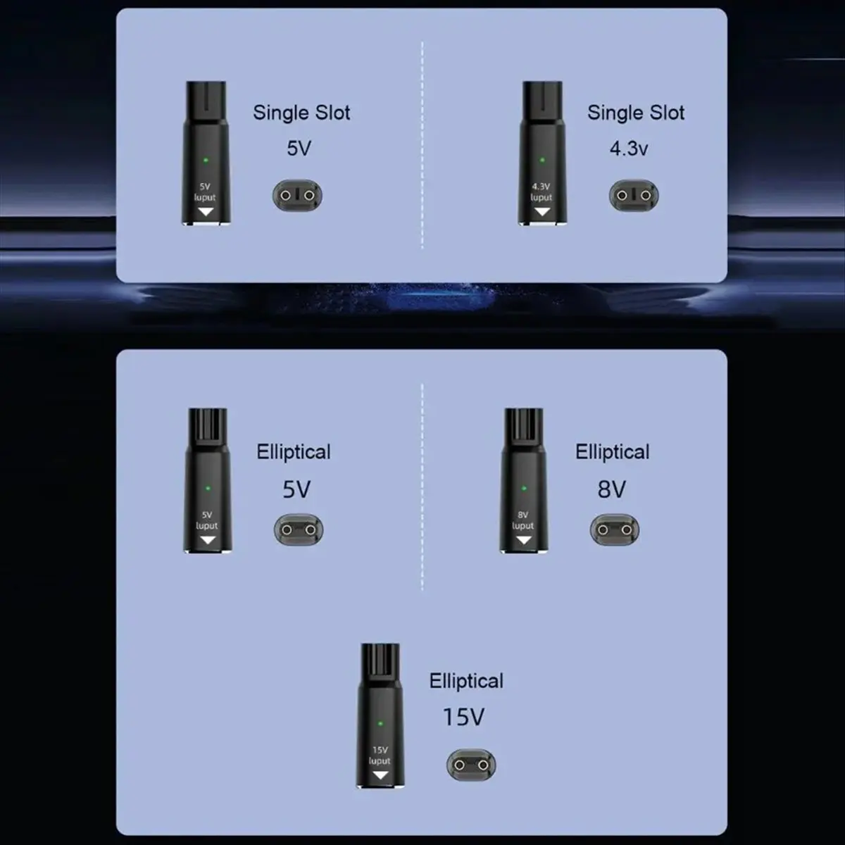 

Набор из 5 зарядных устройств Type-C 4,3 В/8 В/15 В, адаптеры-преобразователи USB-C для зарядки, для серии Philips Norelco OneBlade