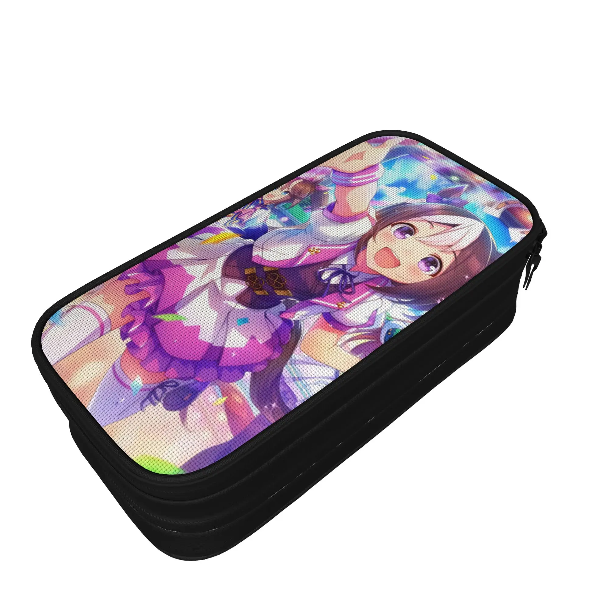 Special Week Uma Musume Pretty Derby Pencil Case Pen Box Bag Girls Boys Large Storage Students School Zipper Pencilcases