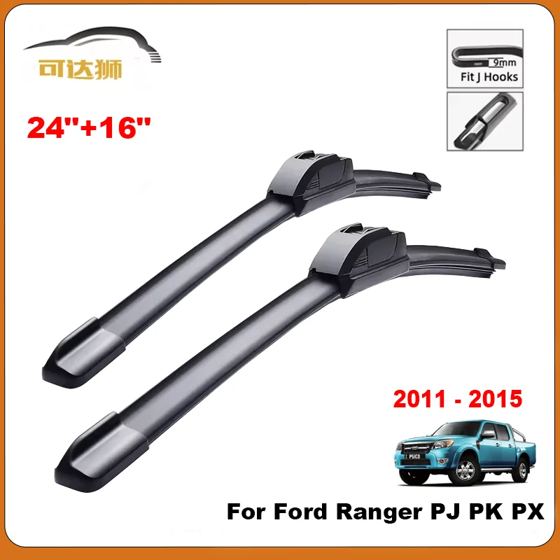 

Для Ford Ranger PJ PK PX 2011 2012 2013 2015 автомобильные щетки стеклоочистителя лобовое стекло щетки переднего стекла 24 "+ 16" автомобильные аксессуары