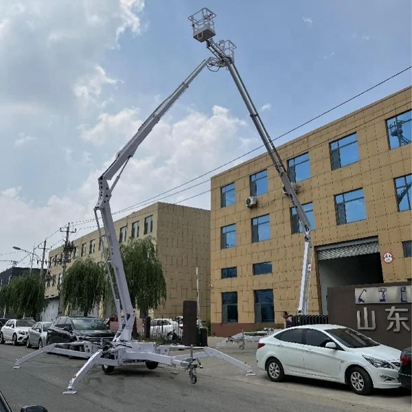 Ce 10-20m Trailer Boom Lift Building and Construction Equipment