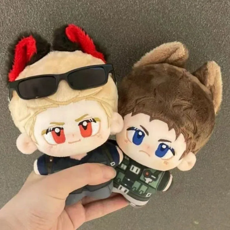 Heiße 10cm Resident Evil Leon Scott Kennedy Chris Redfield Albert Wesker Anime Plüsch Cosplay Baumwoll-Spielzeuge