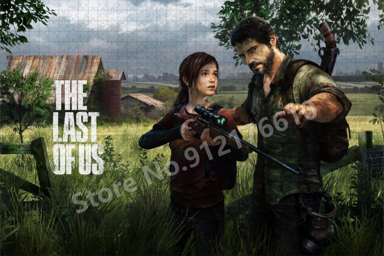 Puzzles interactifs The Last of Us pour adultes, jeu classique, jeu vidéo, décompression, jouets cadeaux, 300 pièces, 500/1000 pièces