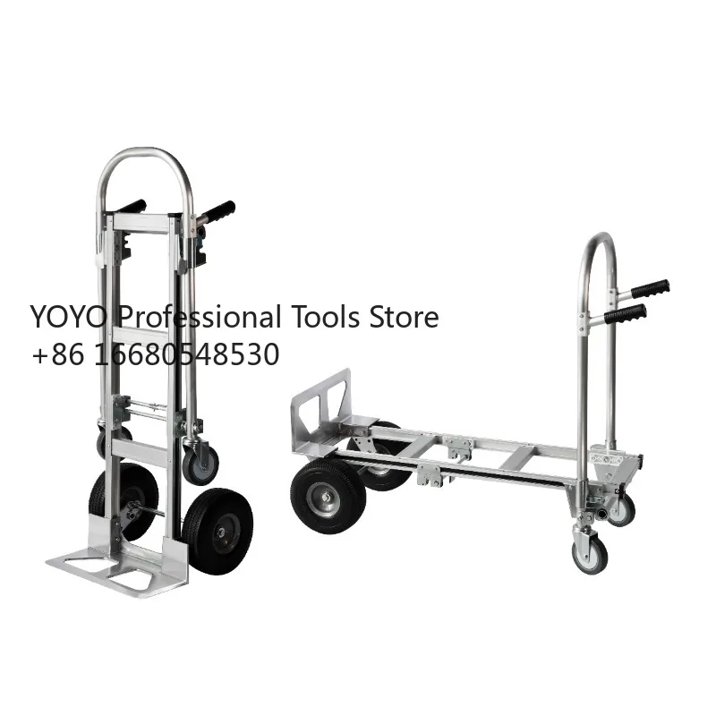 

Тележка-платформа складная стальная 4LK, грузоподъемность 300 кг, для промышленного использования, транспортировки инструментов, садовых работ, с резиновыми колесами, новая