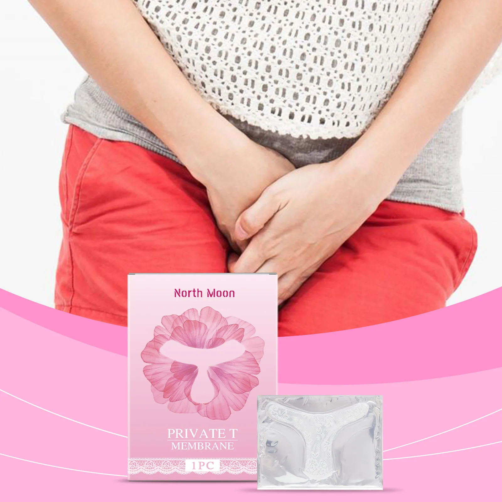 

NORTH MOON Hydrogel Vajacial Mask - Hydrating Mask with Hyaluronic Acid and Aloe Vera to Cool and Soothe Skin Post-Hair Removal