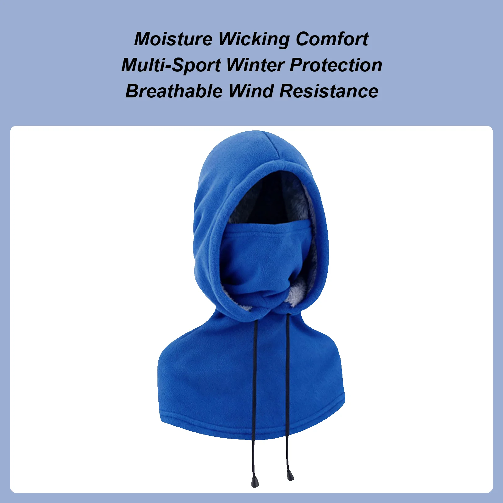 

Windproof Ski Face Covers Warm Windproof Neck Warmer Cold Weather Skiing Hooded Scarf For Women Runners Cyclists Camping Cycling