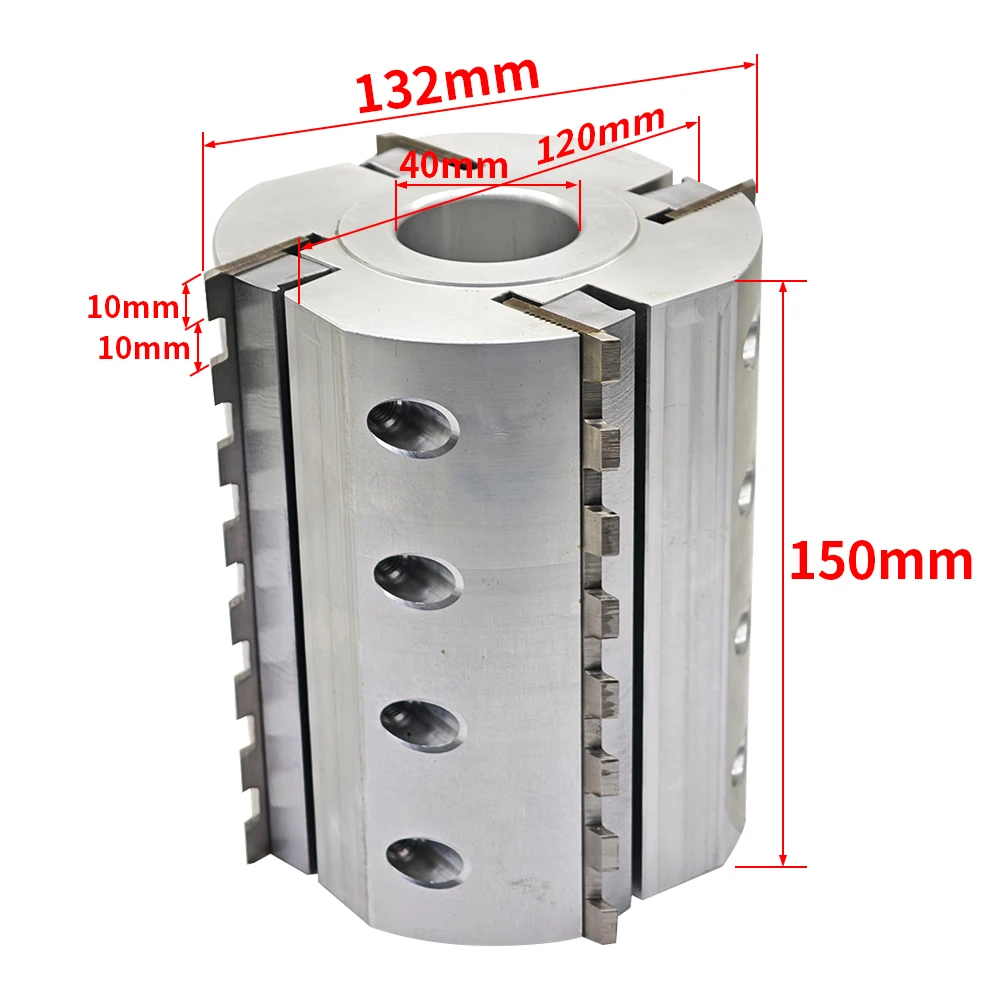 Disposable Four-Sided Planer Grating Cutter Detachable Vertical Shaft Flat Cutter Tool