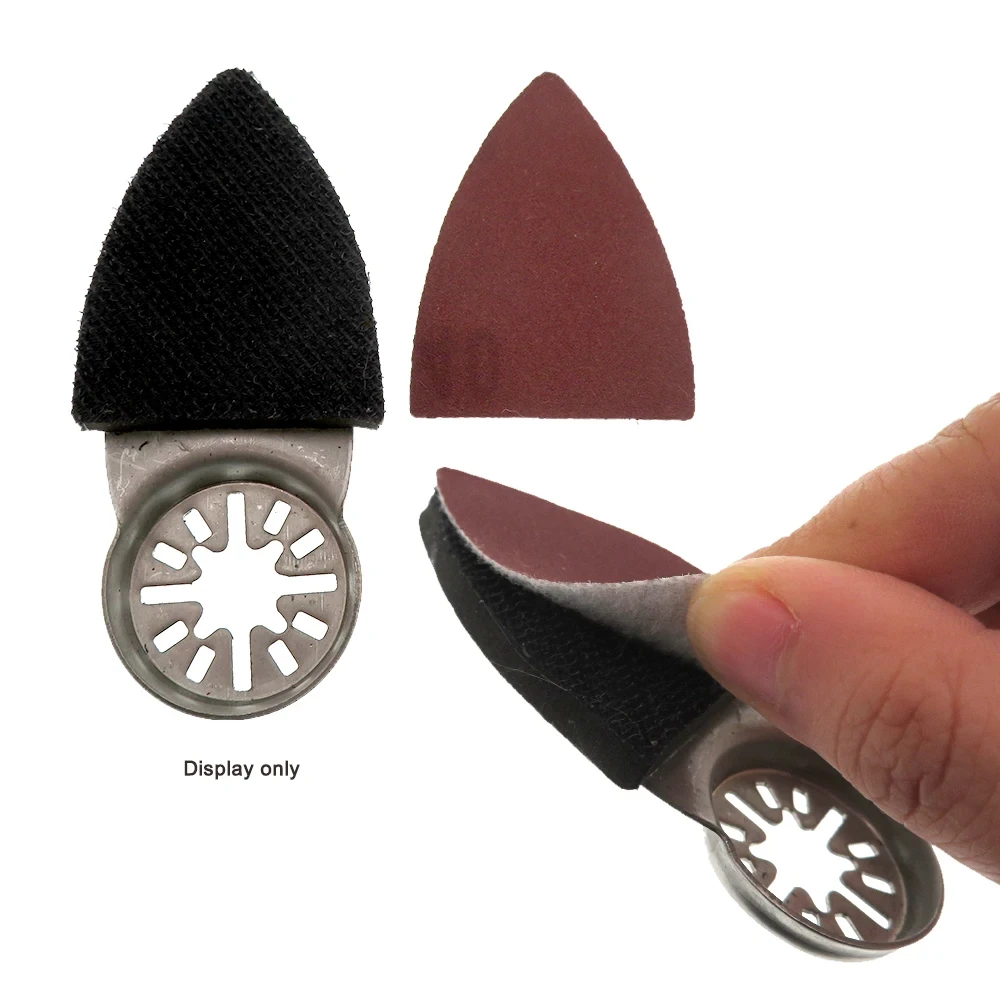 41 Pcs Finger Triangle Sandpaper Oscillating Tool Detail Sanding Kit Hook &Loop Sandpaper Sheets 80 -240 Grits for Woodworking