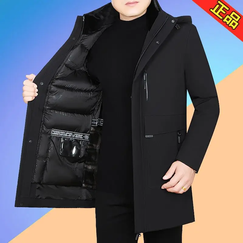 انفصال الداخلية بطانة معطف القطن شتاء جديد أسفل سترة قطن فضفاضة رجل الملابس سترات الرجال منتصف أنماط طويلة وسادة مبطنة جديد