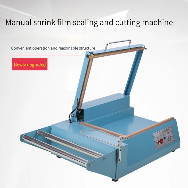 

Manual Shrink Film Sealing And Cutting Machine Commercial L-Shape Sealer And Cutter Packaging Machines