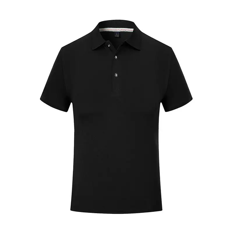 Men's Quick Drying Polo Shirt Custom Personalized Print Logo DIY Summer Sports Short Sleeved Employee Workwear Lapel Shirt Top image 3
