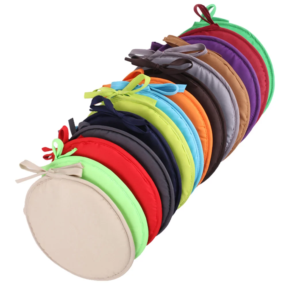 

1Pcs Circular Seat Pad Safe Material for Chair Sofa Bed Car 38cm Orange Seat Cushion Dining Room Chair Pads