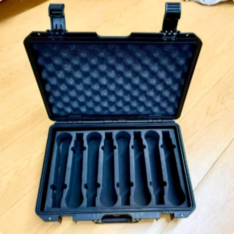 PP Material Wireless Handheld Microphone Flight Storage Box Shockproof Hard Carrying Case Compatible for AMS Microphone System