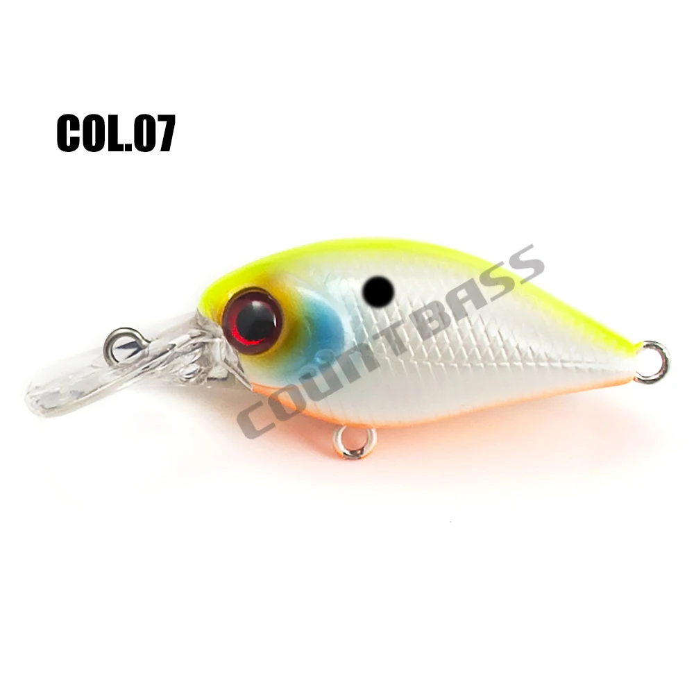 Countbass Kurbelköder, 37 mm 1-29/64 Zoll 4,5 g 5/32 oz. Dive 1,5 m 5' Kunststoff-Hartköder schwimmende Angelköder, Kurbelköder, Wobbler