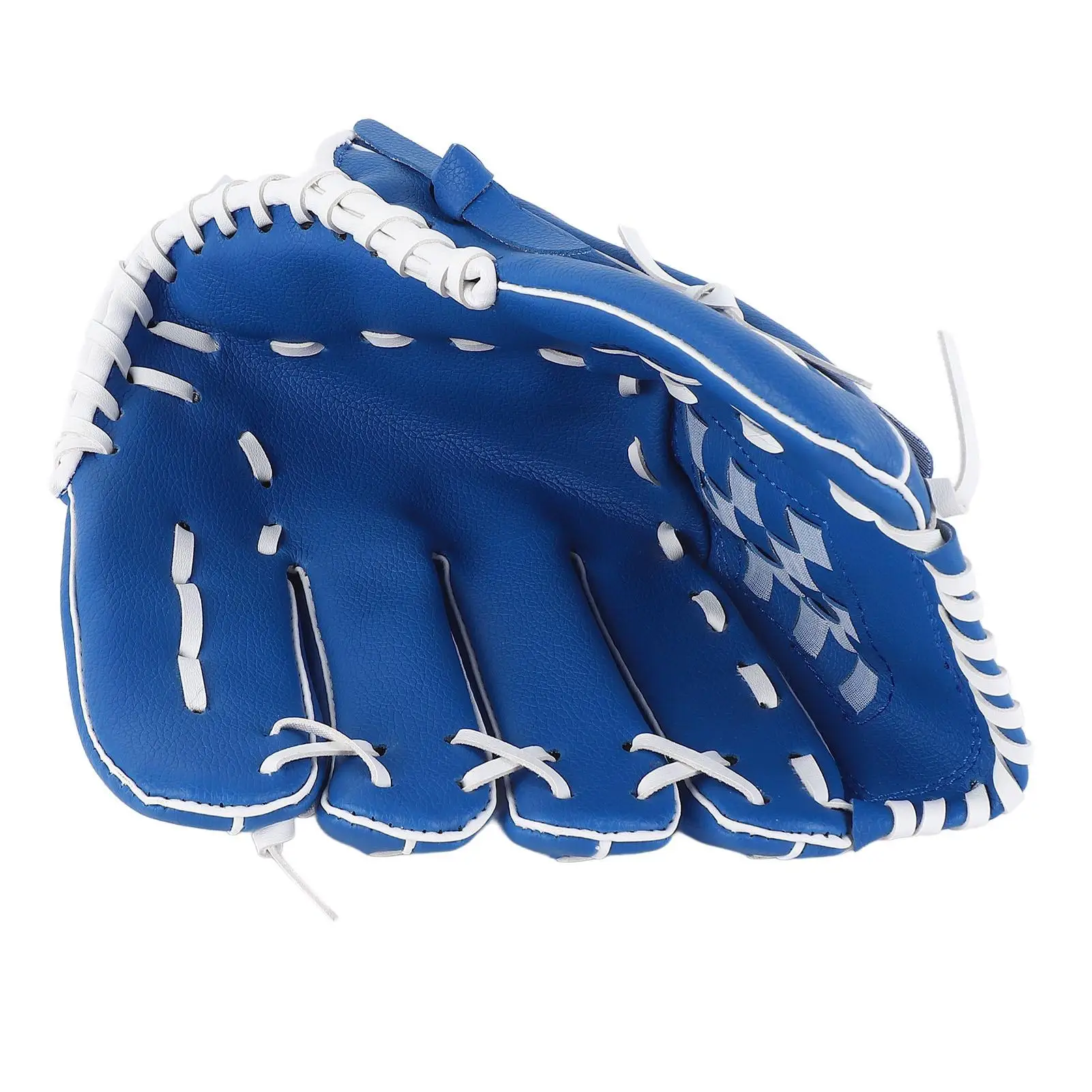 Double Reinforced 12.5 Softball Glove - Blue Pitcher Mitt, Tear Resistant for outdoor Training & Practice