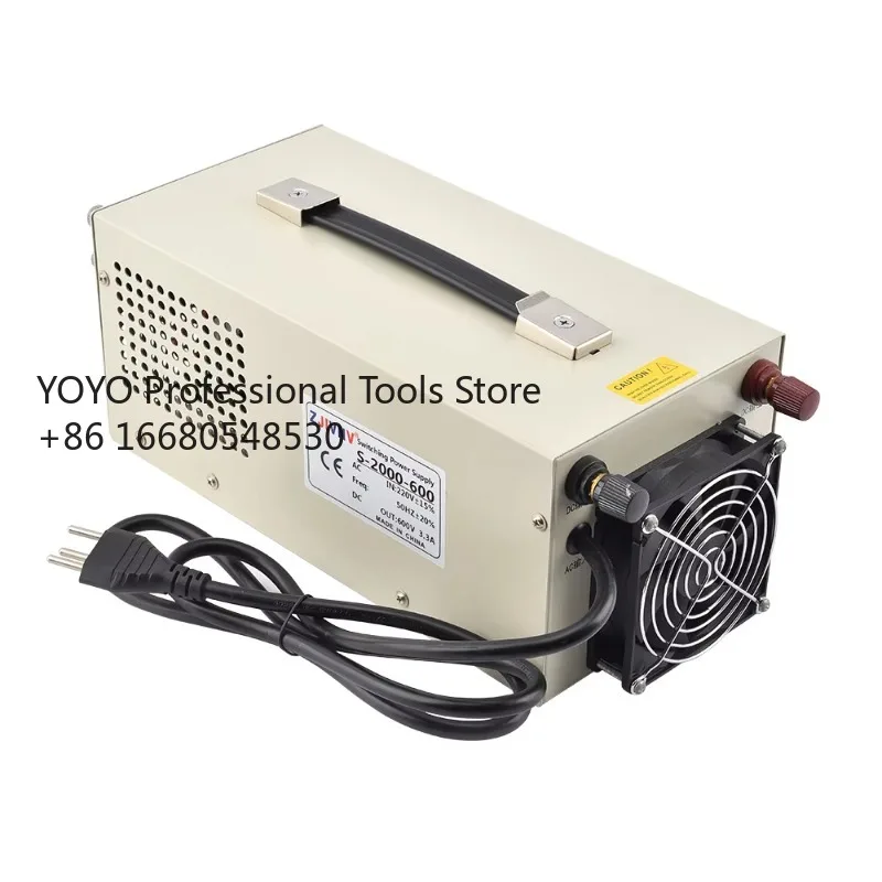 22W High Quality Ac Dc 2000w Switching Power Supply 400v 5a Output Voltage Current Adjustable With Display Charger SMPS PSU SMPS