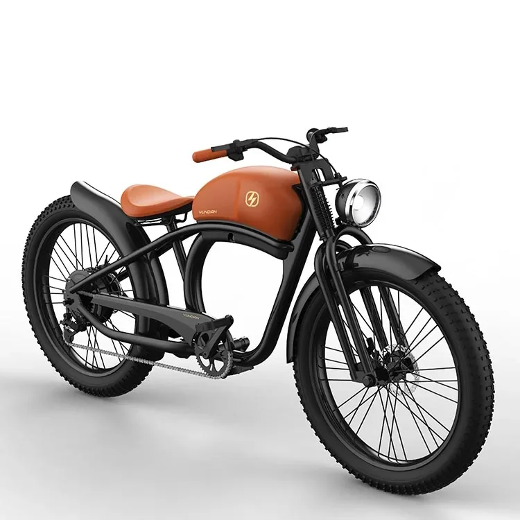 Old style retro electric bicycle 1000W strong motor 48V12.5AH battery fat tire mountain retro electric bicycle