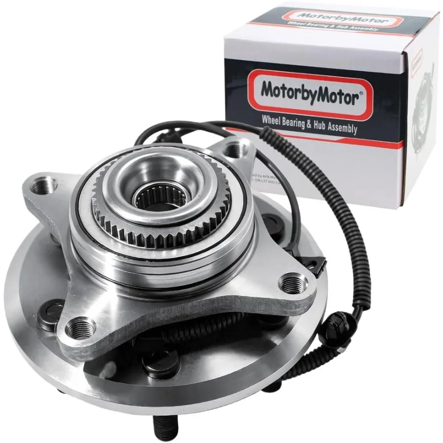 

MotorbyMotor 515169 4WD Front Wheel Bearing and Hub Assembly with ABS 6 Lugs for 2015-2017 F-150 (2.7L 3.5L 5.0L Engines) Heav