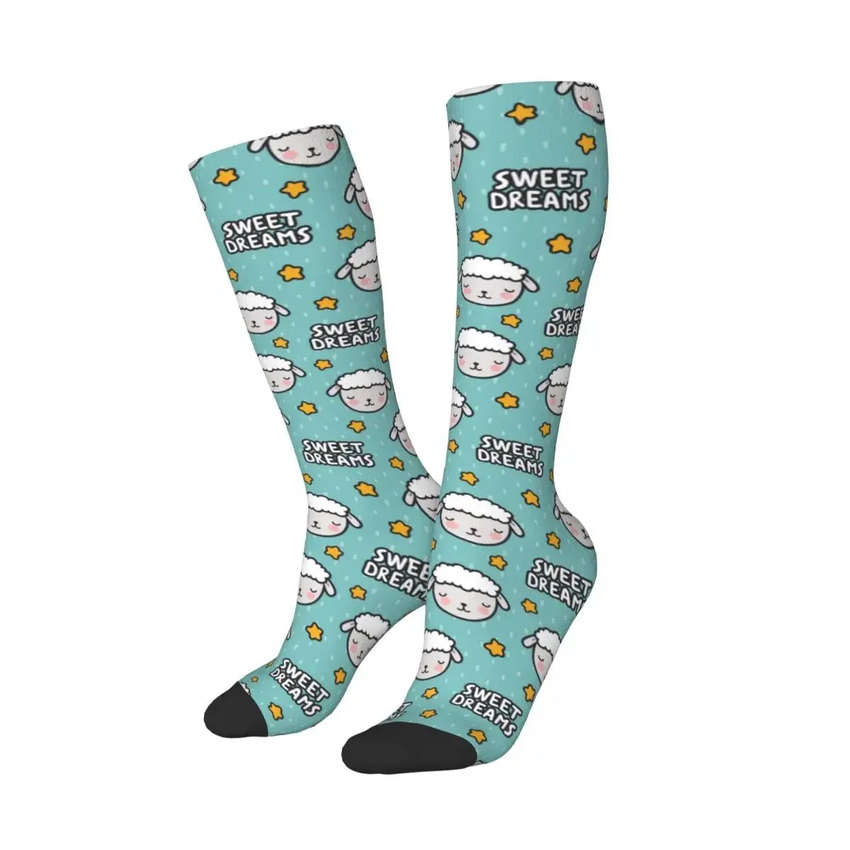 

Spring Summer Colorful Women Men Cute Cartoon Sheep Socks Below Knee Sleepy Sheeps Merch Basketball Socks Super Soft Best Gifts