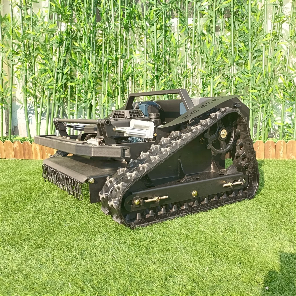 Hybrid Electric Motor Driven All Terrain Remote Control Lawn Mower for Hills