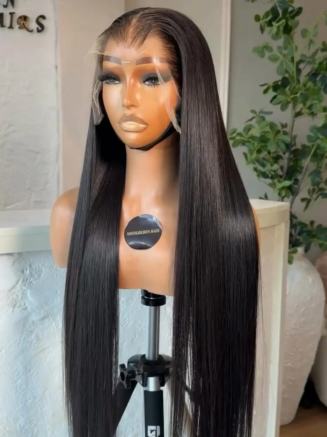 

Натуральные прямые парики из бразильских волос с HD-кружевом 13x4 и 13x6, 30-40 дюймов, плотность 250%, для женщин