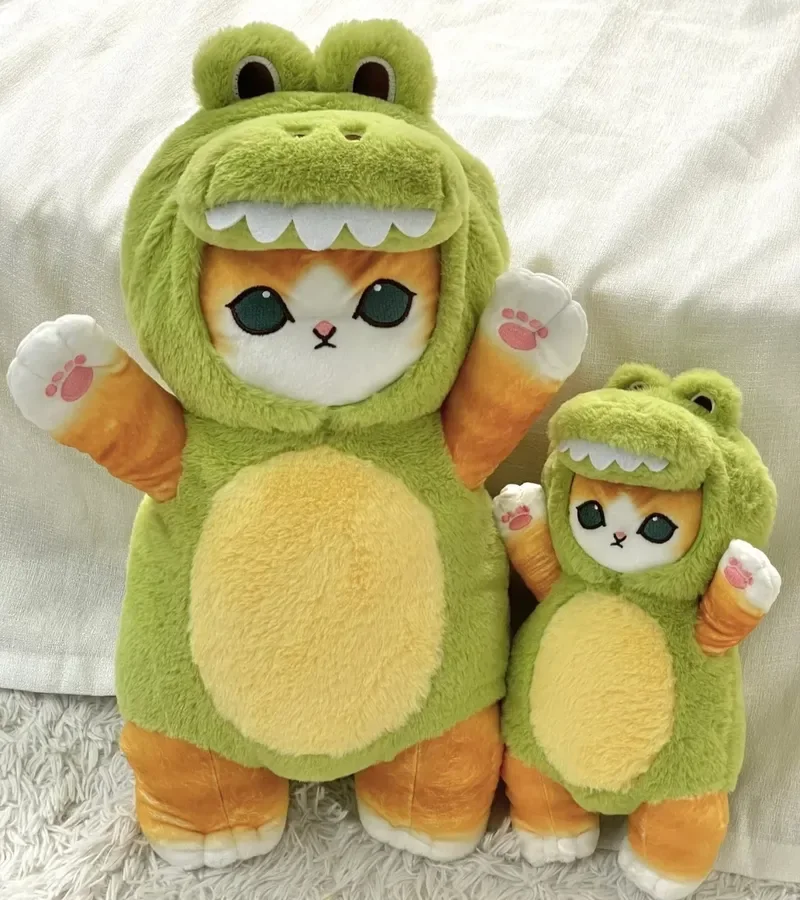 30/50 سنتيمتر Mofusand ألعاب من القطيفة Kawaii القط تأثيري حلي مع دينو/البقرة وتتسابق لطيف محشوة الحيوان هدية عيد ميلاد للأطفال وفتاة