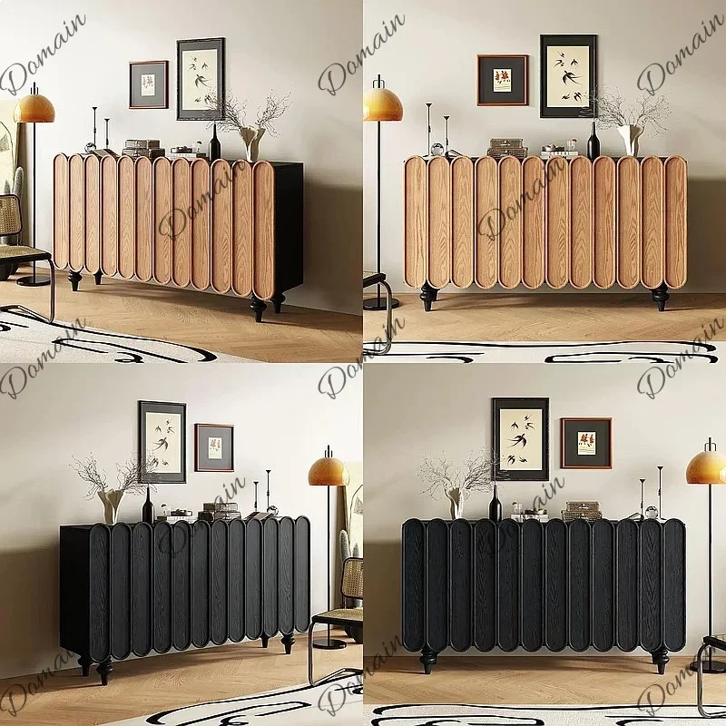 X80 Wabi-Sabi Retro Entryway Storage Cabinet, Wall-Mounted Shoe Cabinet For Living Room, Large Capacity High-End Storage Organiz