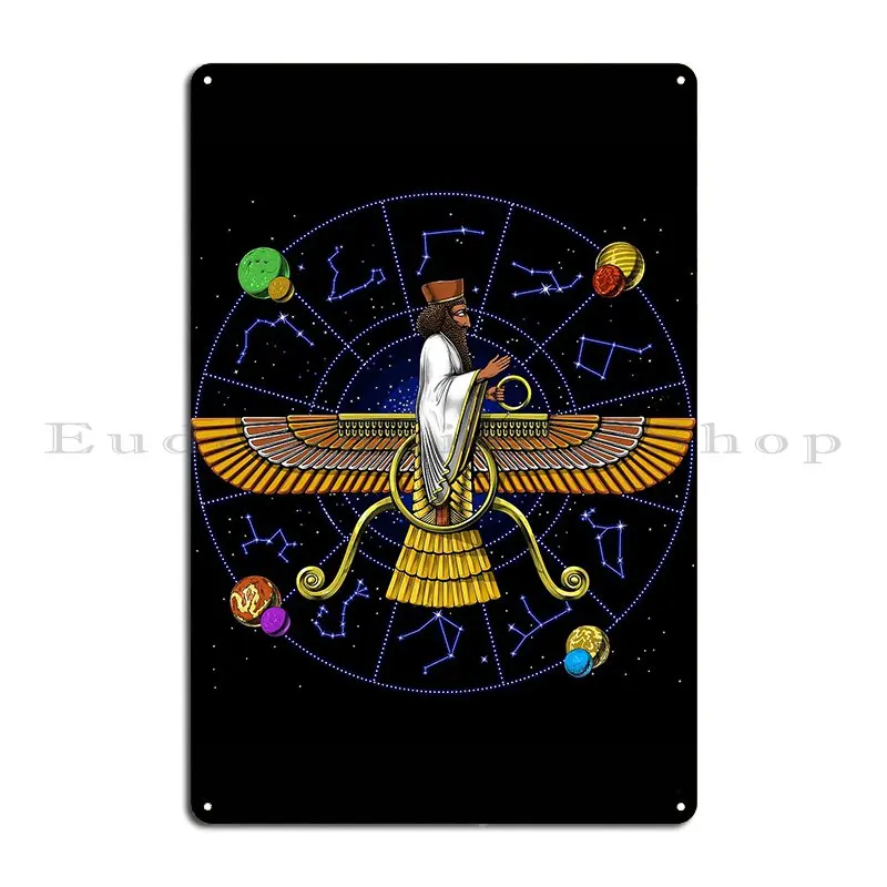 Ancient Anunnaki Astronomy Metal Sign Living Room Poster Bar Garage Print Tin Sign Poster