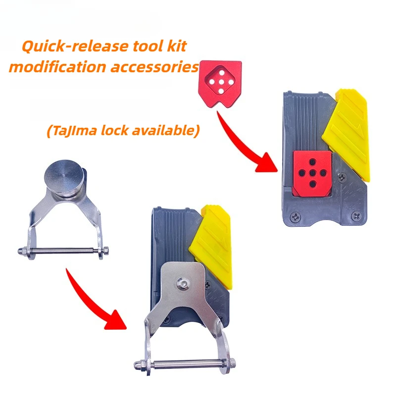 

Quick Hanging Buckle for TaJIma Self-locking Modification Kit Modified Waist Bag Storage Quick Hanging Belt Hook Accessories