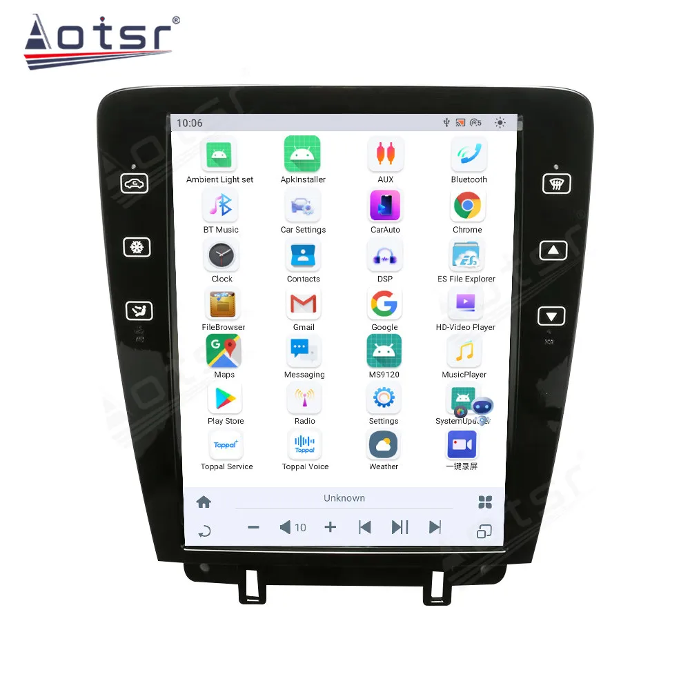 Car Multimedia Player Carplay Android 13 GPS Navigation 4G WiFi Stereo Screen Car Radio For Ford Mustang  2009-2013 Qualcomm 665