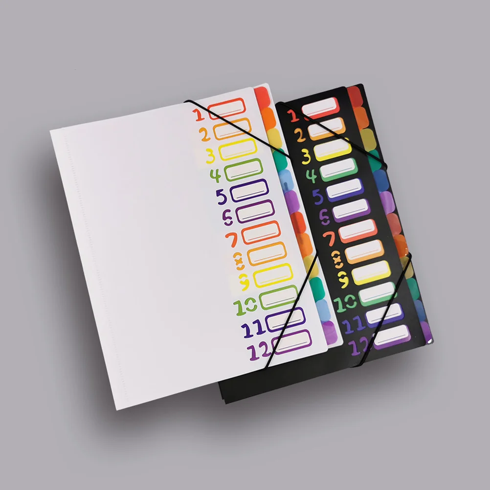 

Multi-Layer A4 Document Folder Expandable File Organizer with Colorful Sorting Pages for Home Office Travel Student Business Use