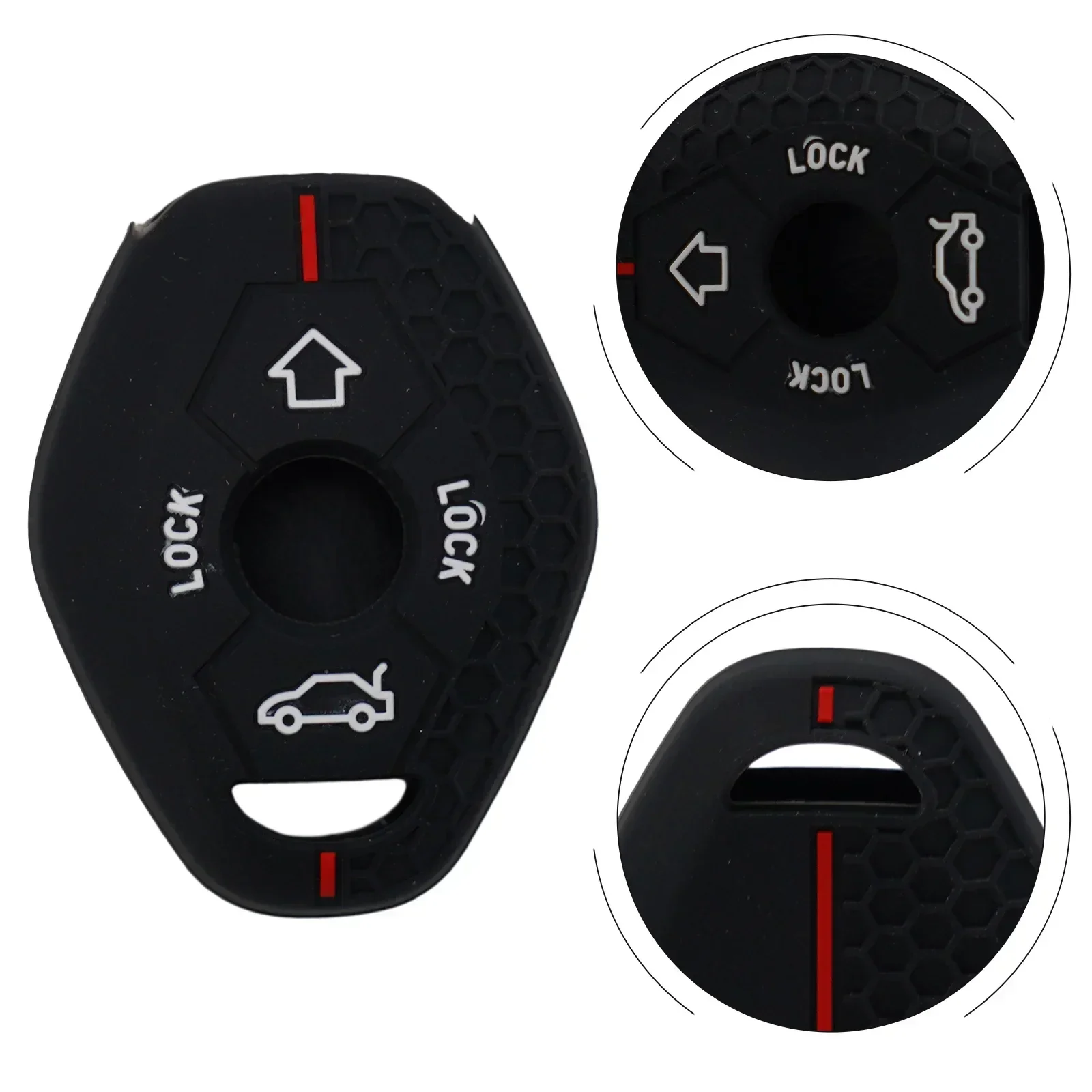 Signal Friendly Design Silicone Key Case For For Bmw E46 E53 X3 E83 X3 E39 Serie 7 5 3 330i Smooth Car Key Usage Guaranteed